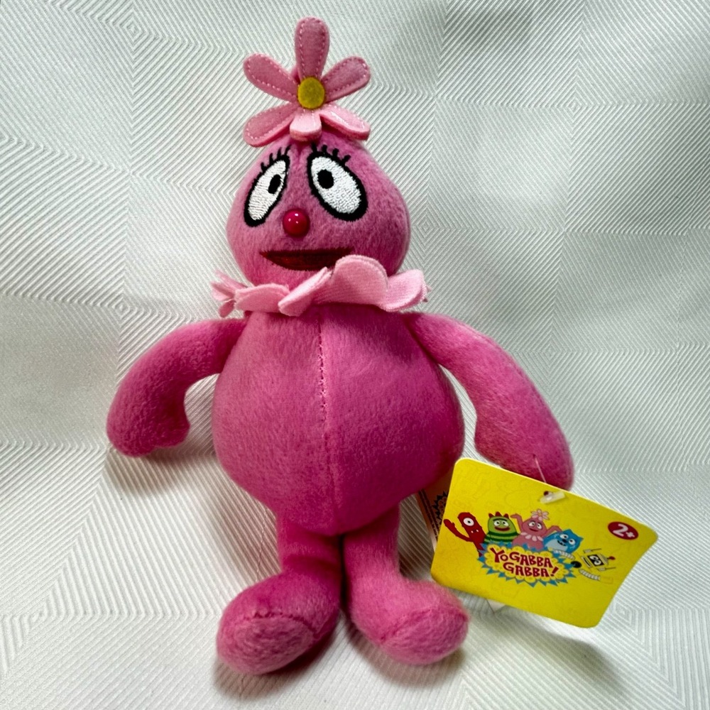 Yo Gabba Gabba FOOFA Plush Stuffed Animal Pink 9 Inch 2010 Nanco Rare NWT